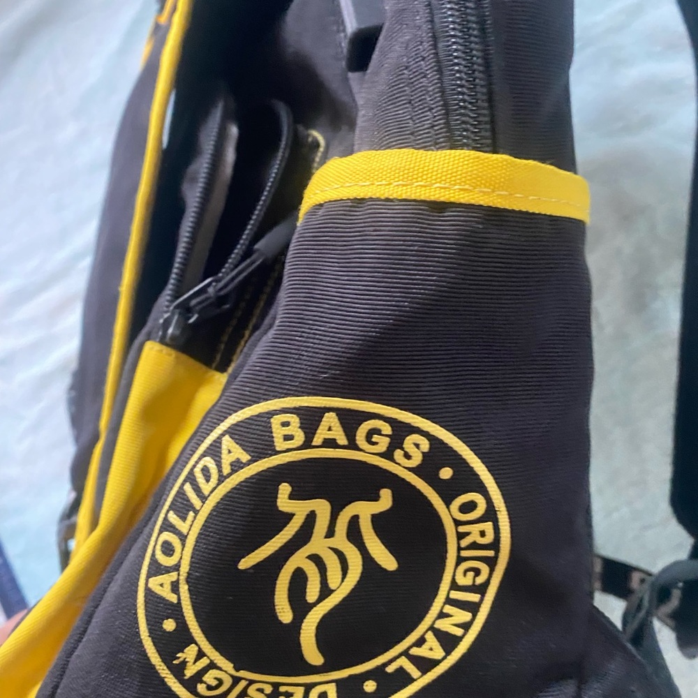 Black and Yellow Kids Backpack+ Pencils Case - Picture 3 of 15